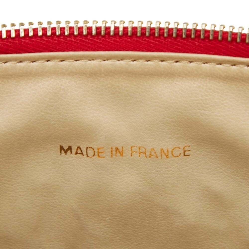 CHANEL Red Caviar Leather Logo Vanity Bag - Picture 13 of 14